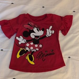 💛3/$20 Minnie Mouse Ruffled Sleeved Shirt